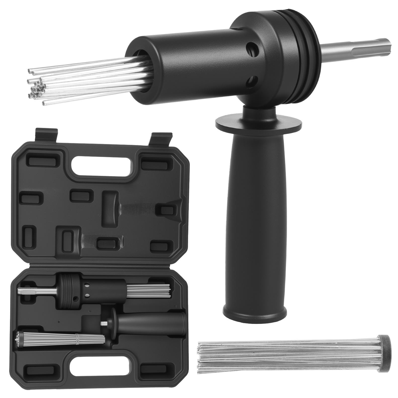 

SDS Plus Electric Hammer Needle Scaler Adapter for Rust Removal Concrete Drilling Tile Installation Paint Stripping Concrete