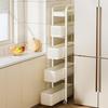 Étagère de Rangement Coulissante pour Espace Étroit pour Cuisine et Salle de Bain