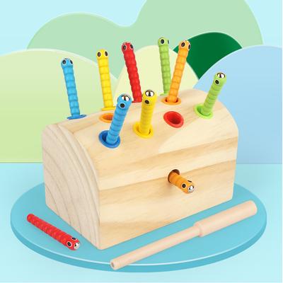 Giocattoli per bambini Montessori Magnetici per bambini 1 Cattura insetti 2 Giocattolo da pesca Cattura insetti Giochi per bambini Puzzle Giocattoli per l'apprendimento precoce