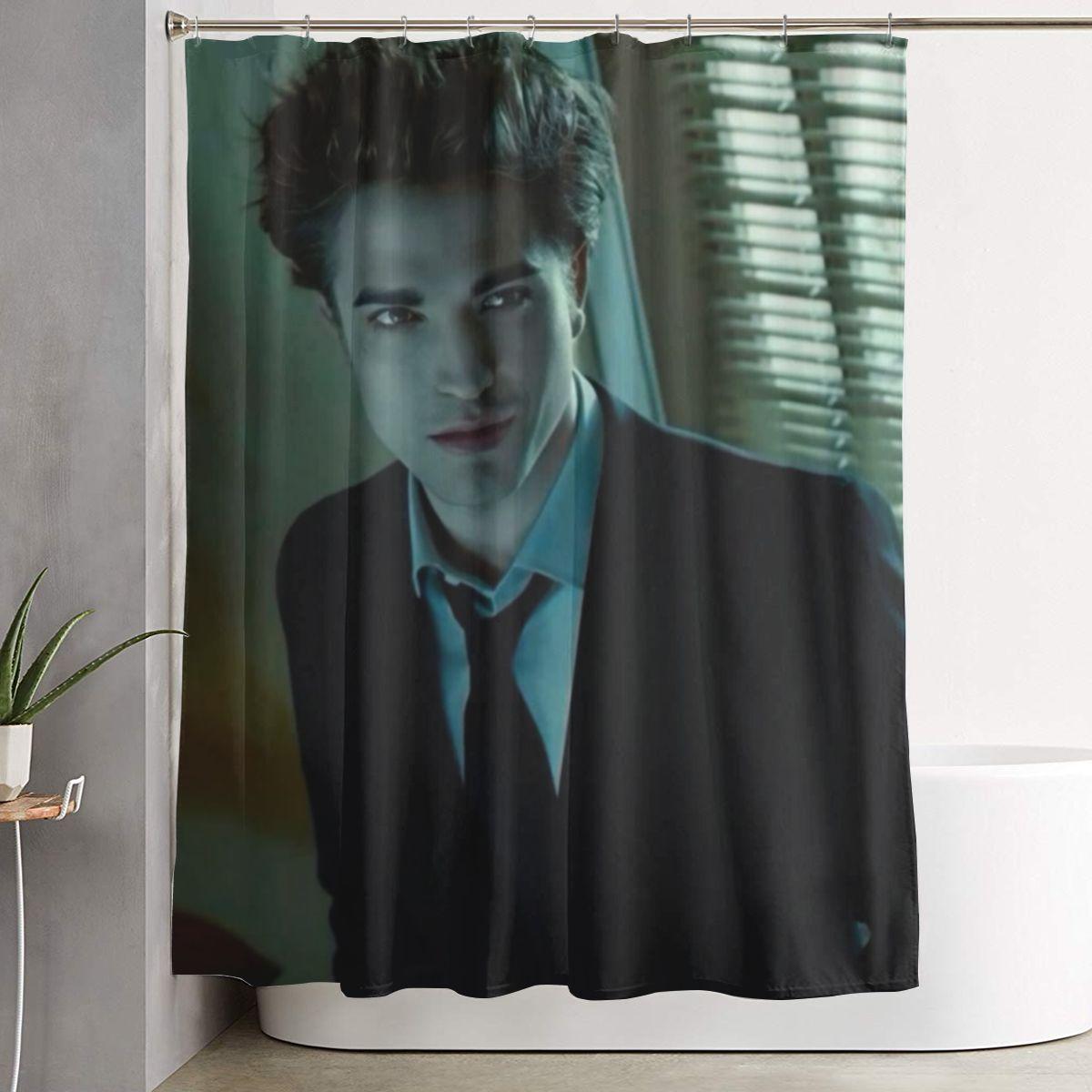 Helenal The Twilight Saga Edward Cullen Shower Curtain Bathroom Polyester Waterproof Bath Curtains With Hooks