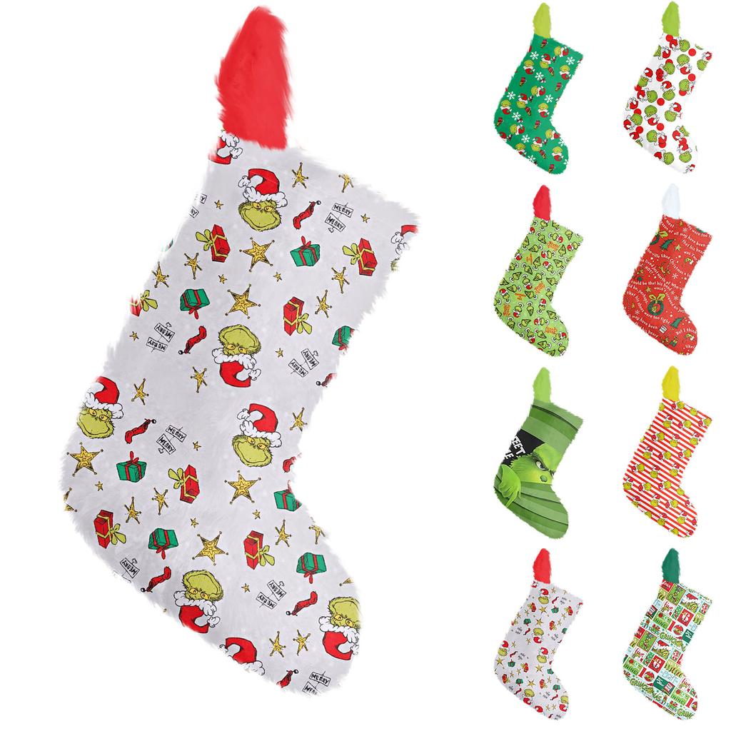 Vánoční punčochy ozdoby vánoční stromek dekorace přívěsky