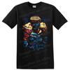Atom Roboter Boxen T-Shirt Neon Metallisch Kämpfer Grafik Film Fan Tee Geschenk Kunst
