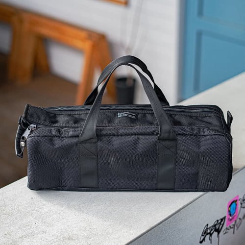 BIGMAN Tool Bag BMB-02 Tool Box Tool Storage Bag, Horizontal, Portable, Durable Fabric Double Zipper Bag 2, Black