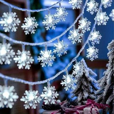 20 Lights, 40 Lights Christmas Decorations Snowflake LED String Lights Christmas Tree Wreaths Christmas Decorations
