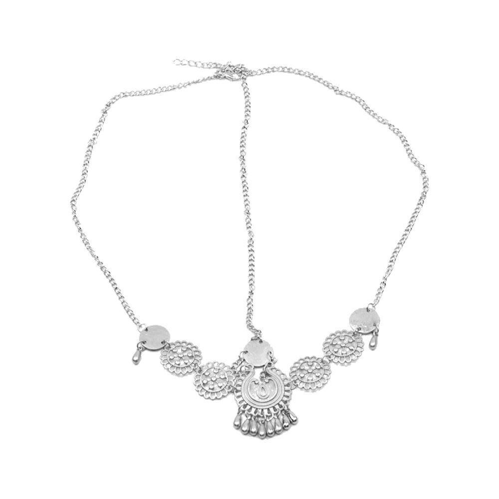 Yang Chaoyues Haarschmuck einer griechischen Göttin: Böhmischer Luxus, Hanfu-Stil, Ethnische Stirnkette.