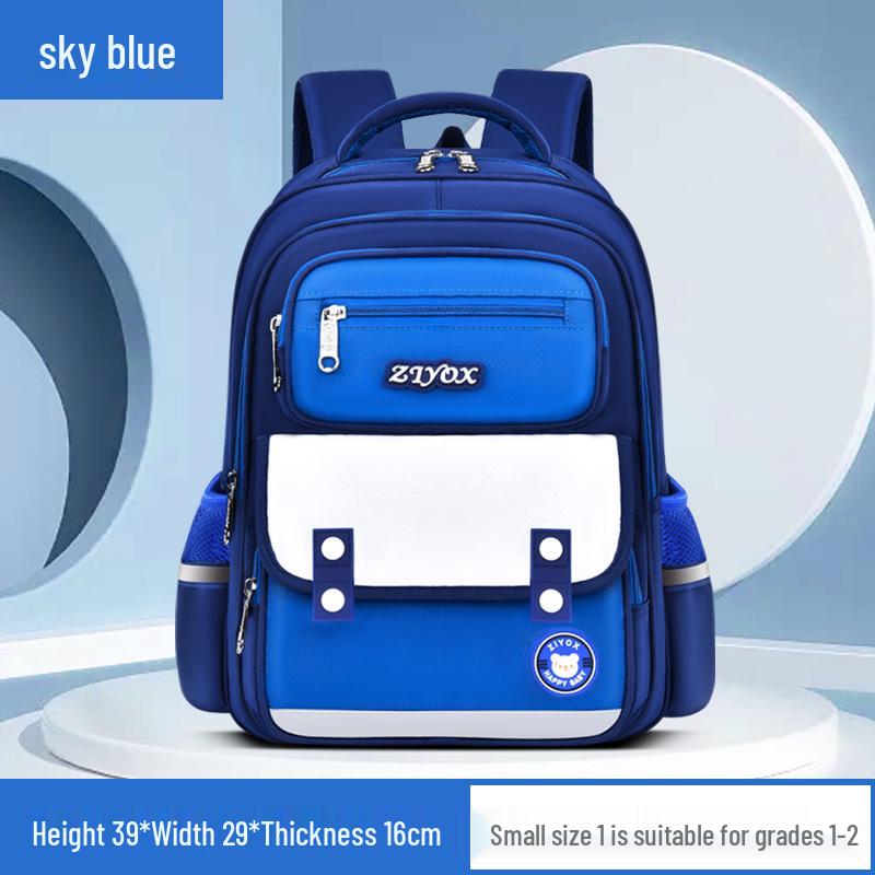 British Style Primary School Backpack for Boys & Girls, Grades 1-6 - Lightweight & Spacious