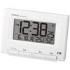 MAG Digital Alarm Clock, Radio-Controlled, Automatic Light-Up (Stays Lit In the Dark), Thermometer, Hygrometer, Calendar, Electronic Sound, Alarm, Sno