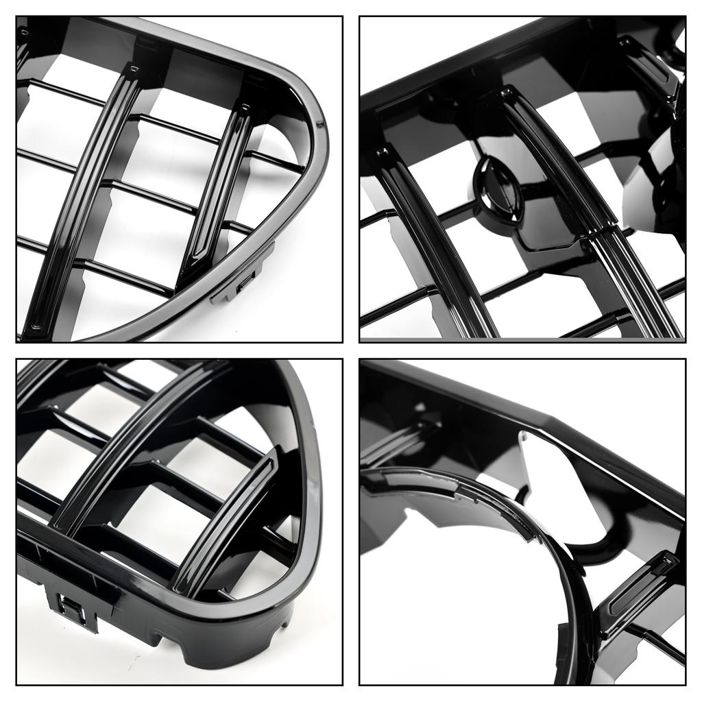 Front Bumper Grille Grill Fit Mercedes Benz W217 S63 AMG 2015-2017 Pre-Facelift