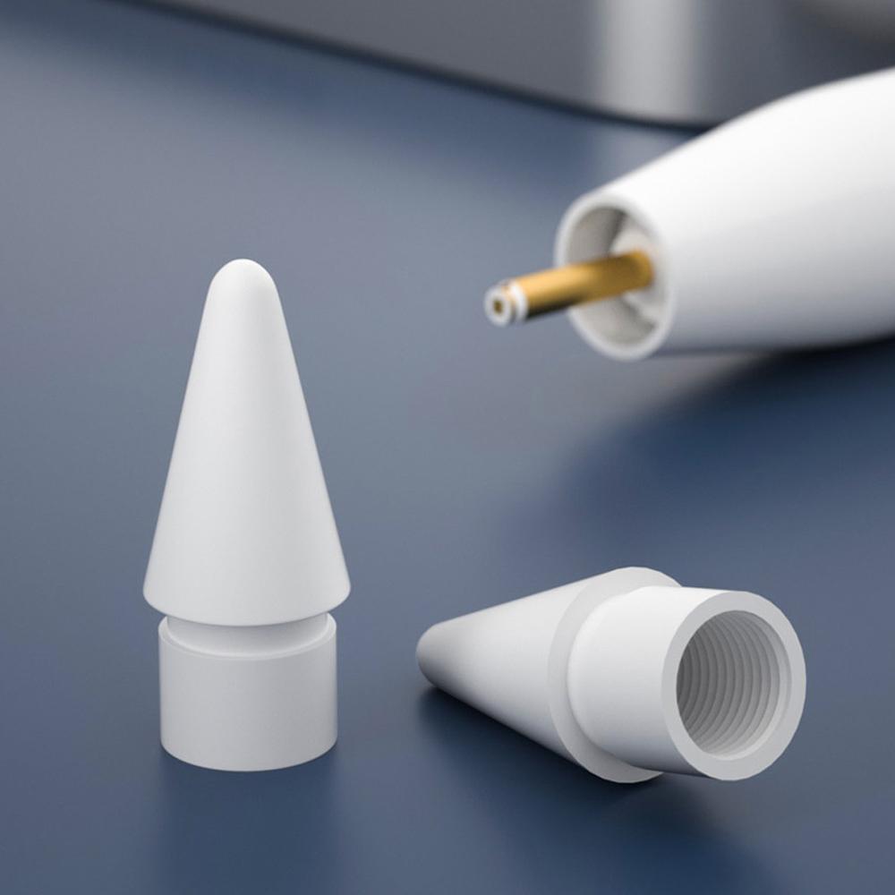 4 Pack Replacement Pencil Tips for Apple Pencil 1st / 2nd Soft Hard Double-layered Ipad Stylus Nibs