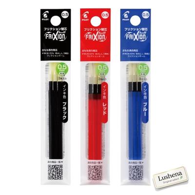 Friction Refill LFBTRF30EF 0.5mm Black Red Blue 9 Pieces Multicolor Ultra Fine Pen Lushena Original Select