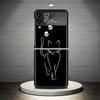 Cat Footprint Funny Paw Cute Phone Case For Samsung Galaxy Z Flip 7 6 5 4 3 5G Cover ZFlip7 ZFlip6 ZFlip4 ZFlip5 ZFlip3 Coque Fu