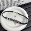 Sweet And Cool Personality Splicing Cat Claw Bone Collar Niche Design Diamond-Encrusted Star Choker Necklace Spice Girl Necklace