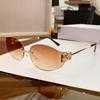 JYL TS Sunglasses Large Cat Eye Diamond Pearl Metal/90264