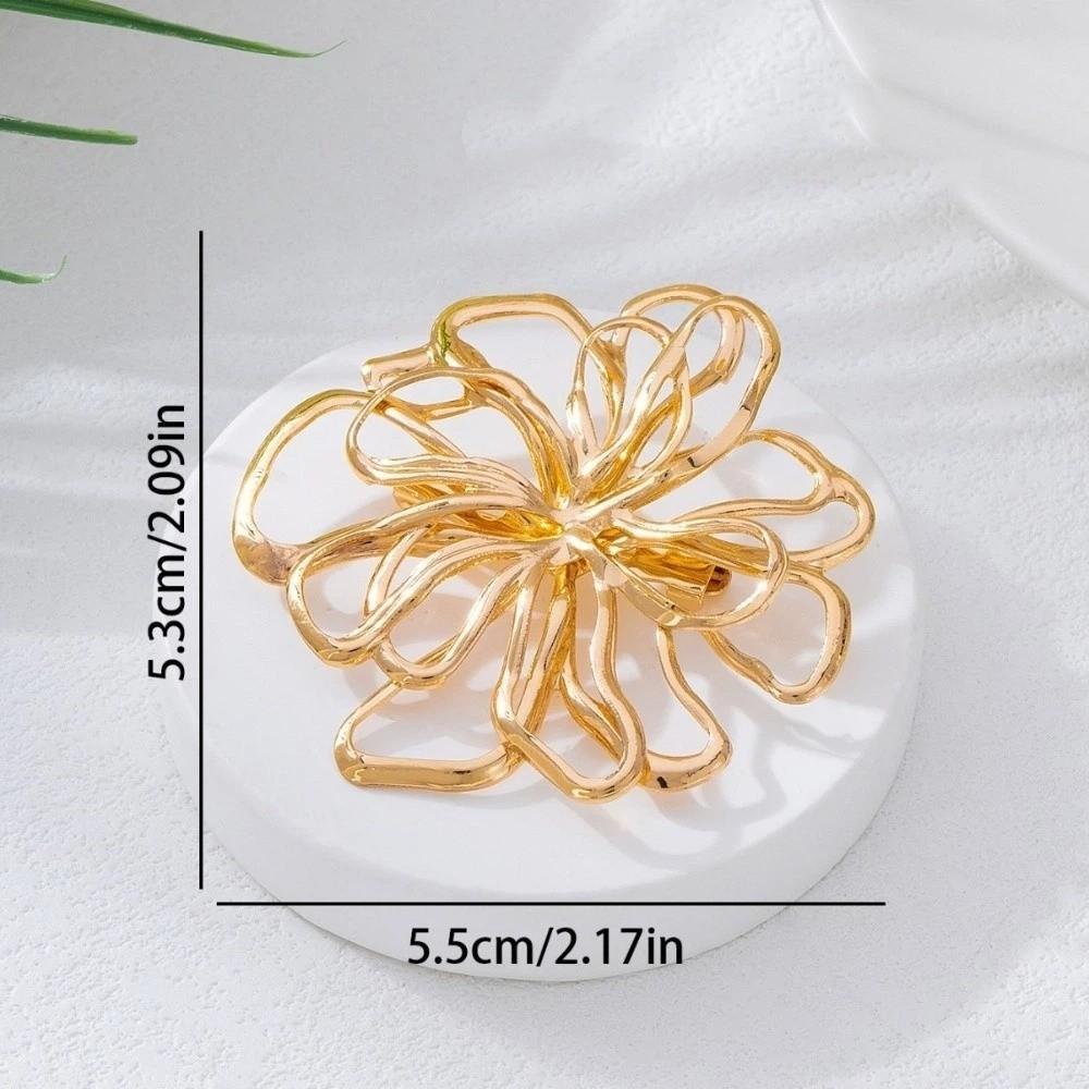 Suit Coat Jewelry Flower Brooch Oversized Flower Badge Pin Statement Lapel Pin Formal Occasion