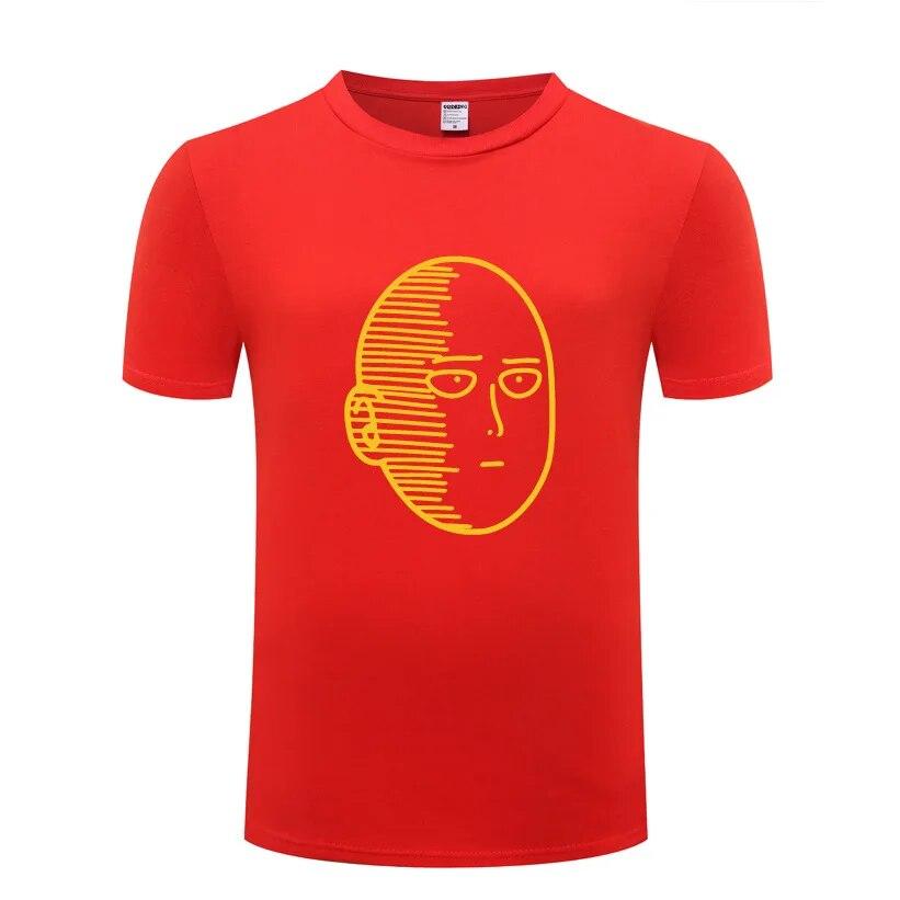 One Punch ONE Oppai Μπλουζάκια Unisex Anime Κινούμενα Σχέδια Κοντομάνικα Λαιμόκοψη O Βαμβακερό Unisex Μπλουζάκι Cool Αστείο Streetwear Τοπ Μπλουζάκι Μεγάλο Μέγεθος