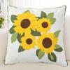 Floral Pillow Cover 18" X 18" Flower Throw Pillow Case Zippered Rustic Pillow Cover for Living Room Sofa Couch Bedroom Decoration