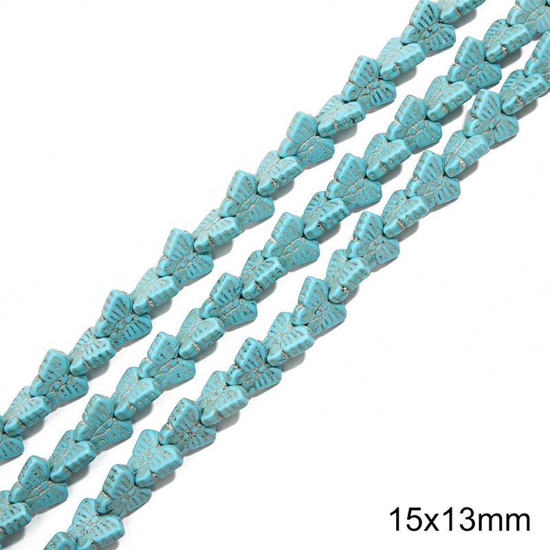 Synthetic Blue Turquoise Round Loose Beads for DIY Jewelry Accessories - Bracelets, Necklaces, Pendants