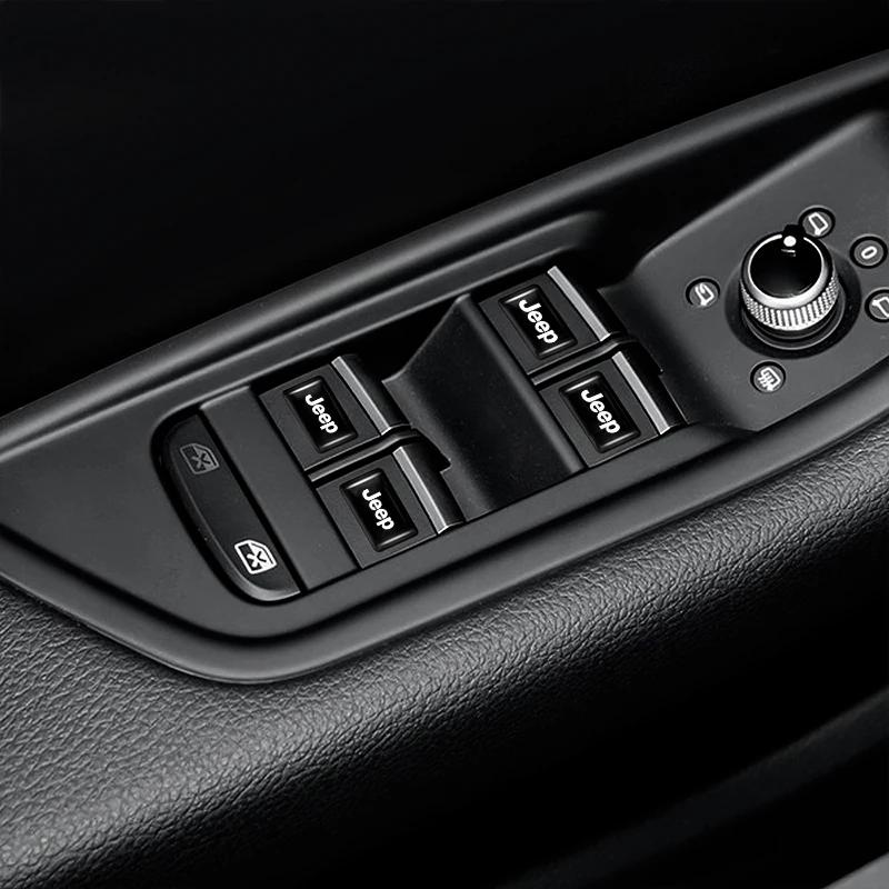 Per Jeep 10 Pezzi Adesivi 3D Styling Volante Accessori Per Jeep Wrangler Grand Cherokee Avenger Compass Wagoneer Gladia