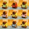 12cm Niedlicher Cartoon-Capybara-Anhänger Plüschtier Puppen Tasche Hängende Ornamente Niedlicher Kapibala Schlüsselanhänger Schreibtischpuppen Ornamente Anhänger