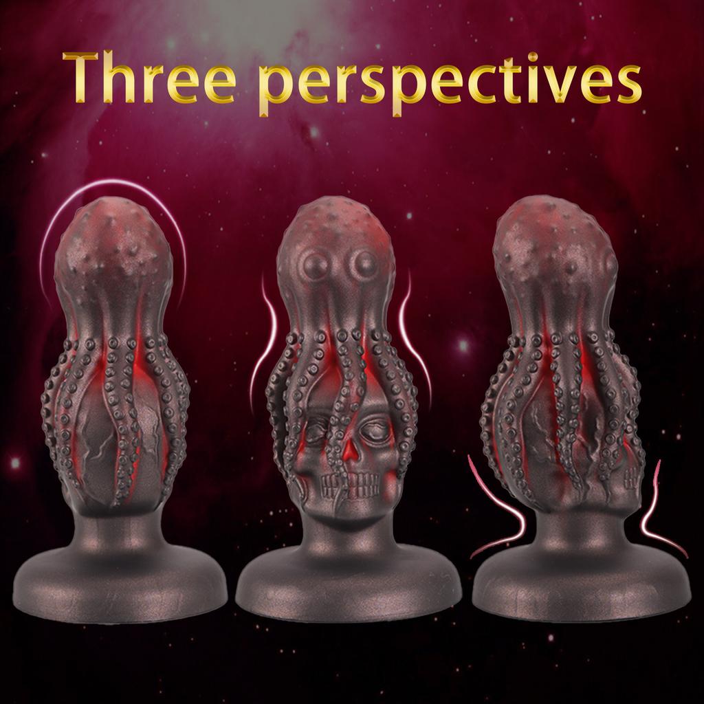 Popular Octopus Tentacle Skull Head Butt Plug Back Court Expansion Massage Masturbation Device SM Alternative Shaped Dildos