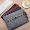 Carrying A4 Business PU File Large Document 2 Divided Button Type File Portable Business Unisex Bag, Size, Bag, Leather, Men's, Women's, Case,