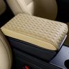 Diamond Embroider PU Leather Car Center Console Pad & Riser Cushion - Comfortable,  Wear Resistant Universal Armrest Cushion