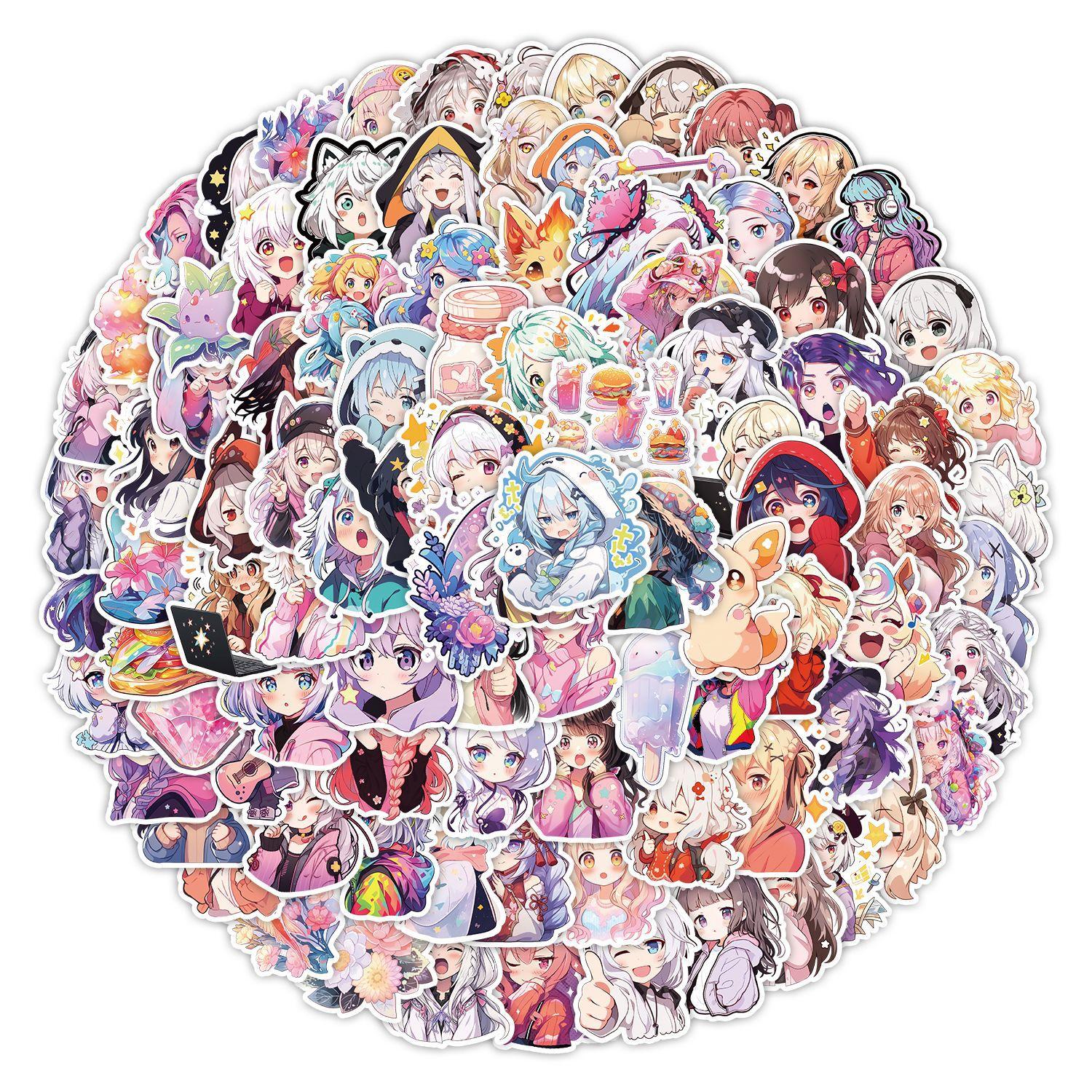 

100 Japanese Style Graffiti Stickers Skateboard Suitcase Decoration Stickers Waterproof Creative Children s DIY Stickers