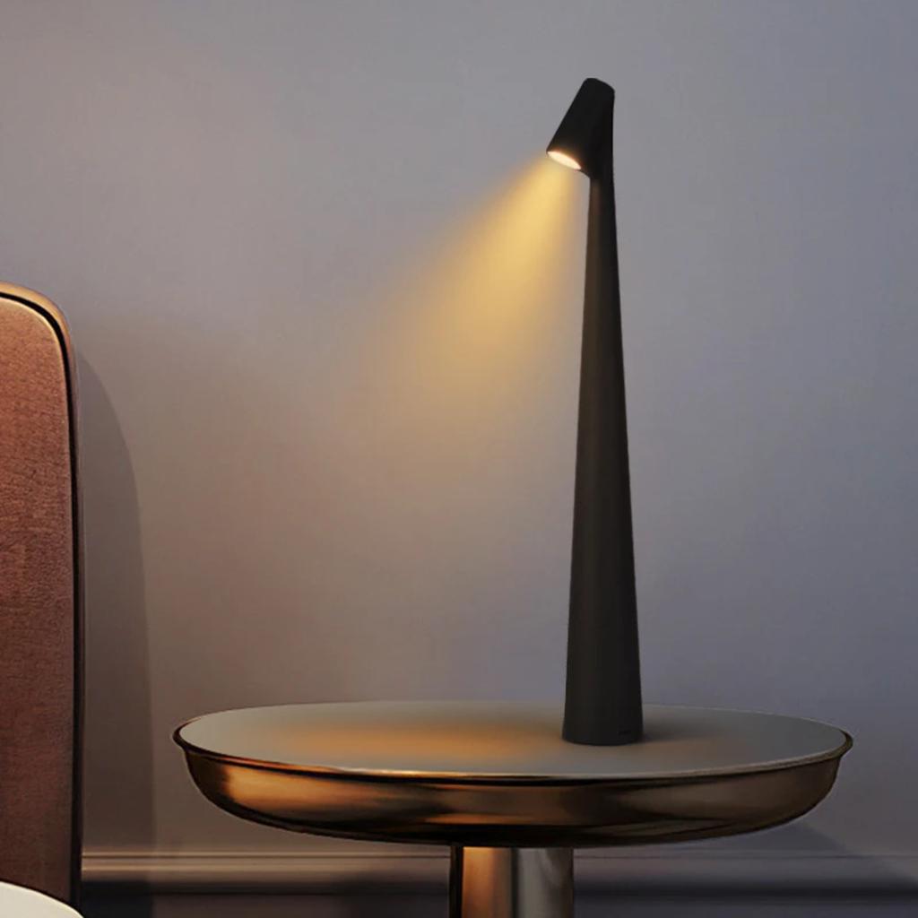 New Elegant USB Charging Vertical Pole Desk Lamp for Bedroom Bedside Table