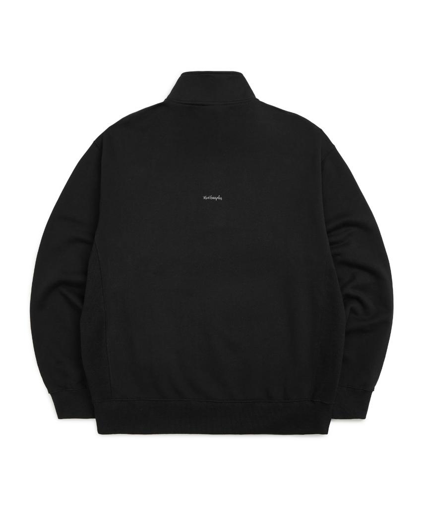 Mark Gonzales Angel Wappen Half-Zip Sweatshirt - Black
