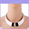 Metalowy naszyjnik typu choker w stylu retro z geometrycznym wzorem dla miłośników mody