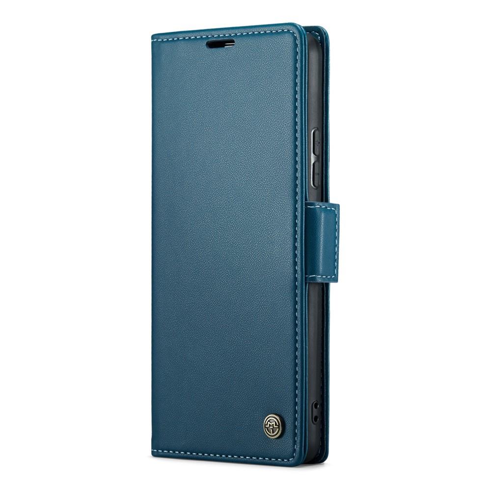 CASEME Flip Case for Samsung Galaxy A54 5G, Litchi Wallet, Blue