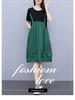 Plus Size Women's Stylish Korean Mid-Length Dress - Summery 2024 Trend