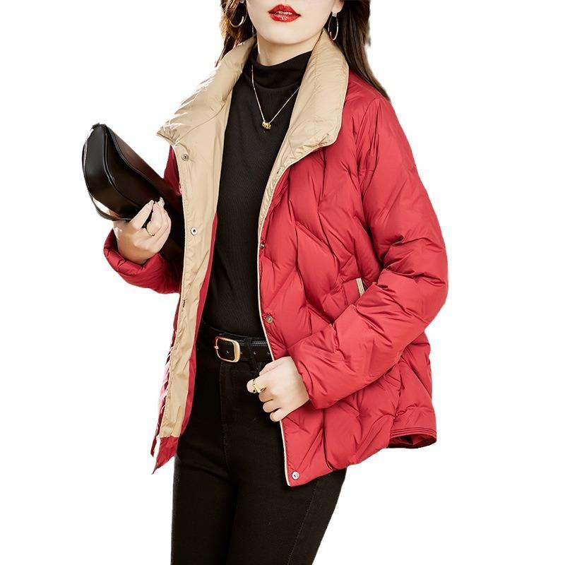 Winter Short Down Jacket Women's Winter Clothing Fashionable Warm Small Jacket Light and Fashionable White Duck Down Jacket