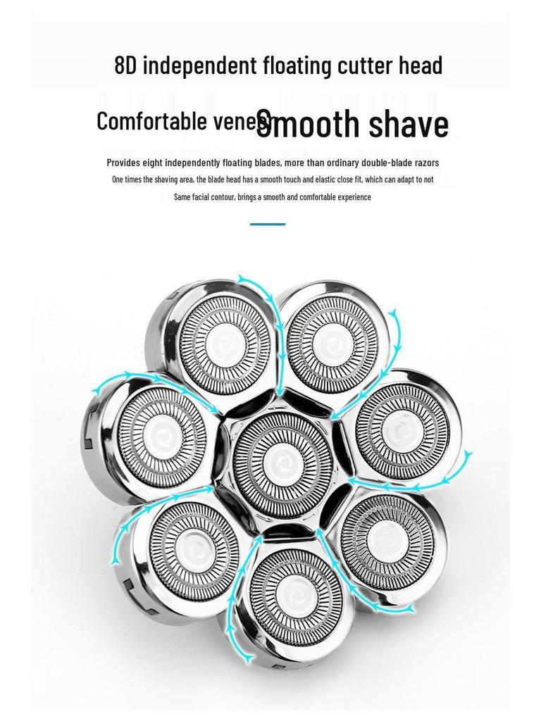 Lico Nine-Blade Spare Blade Hair Clipper for Bald Heads