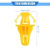 VekAuto 20pcs Bumper Clips Bumper Fender Fasteners Clips Rivet Retainers for Ho Nda CRV 2.4L 2012-2014 Nylon Yellow Retainer Fastener