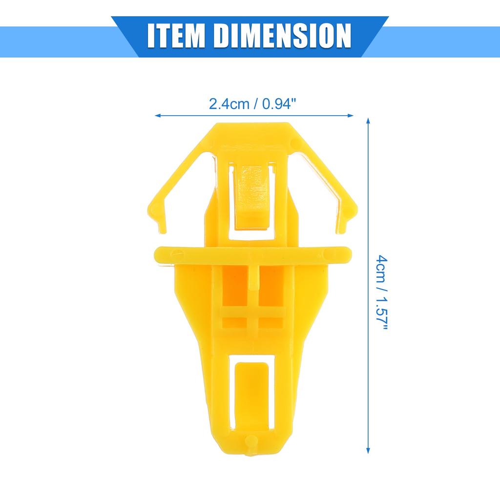 VekAuto 20pcs Bumper Clips Bumper Fender Fasteners Clips Rivet Retainers for Ho Nda CRV 2.4L 2012-2014 Nylon Yellow Retainer Fastener