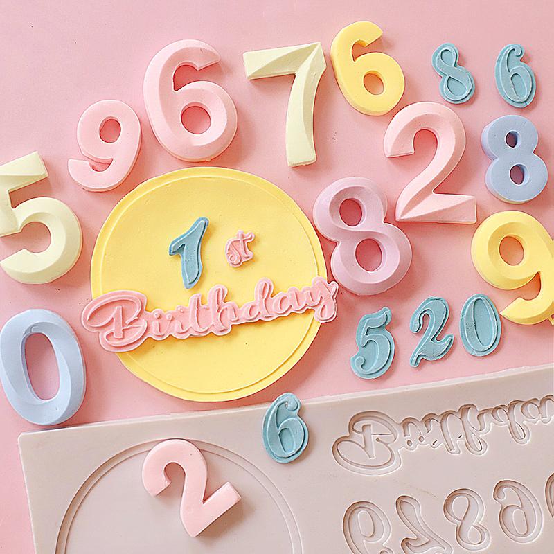 Silicone Number Cake Mold for Fondant, Gum Paste & Chocolate