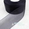 2 '' (50 mm) Schwarze Organzaband Großhandel Geschenkverpackung Dekoration Weihnachtsband