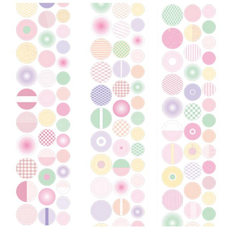 

Mr.paper Dot Sticker Tape Four Seasons Natural Color Tape Handbook Decoration Mobile Computer Art Decoration