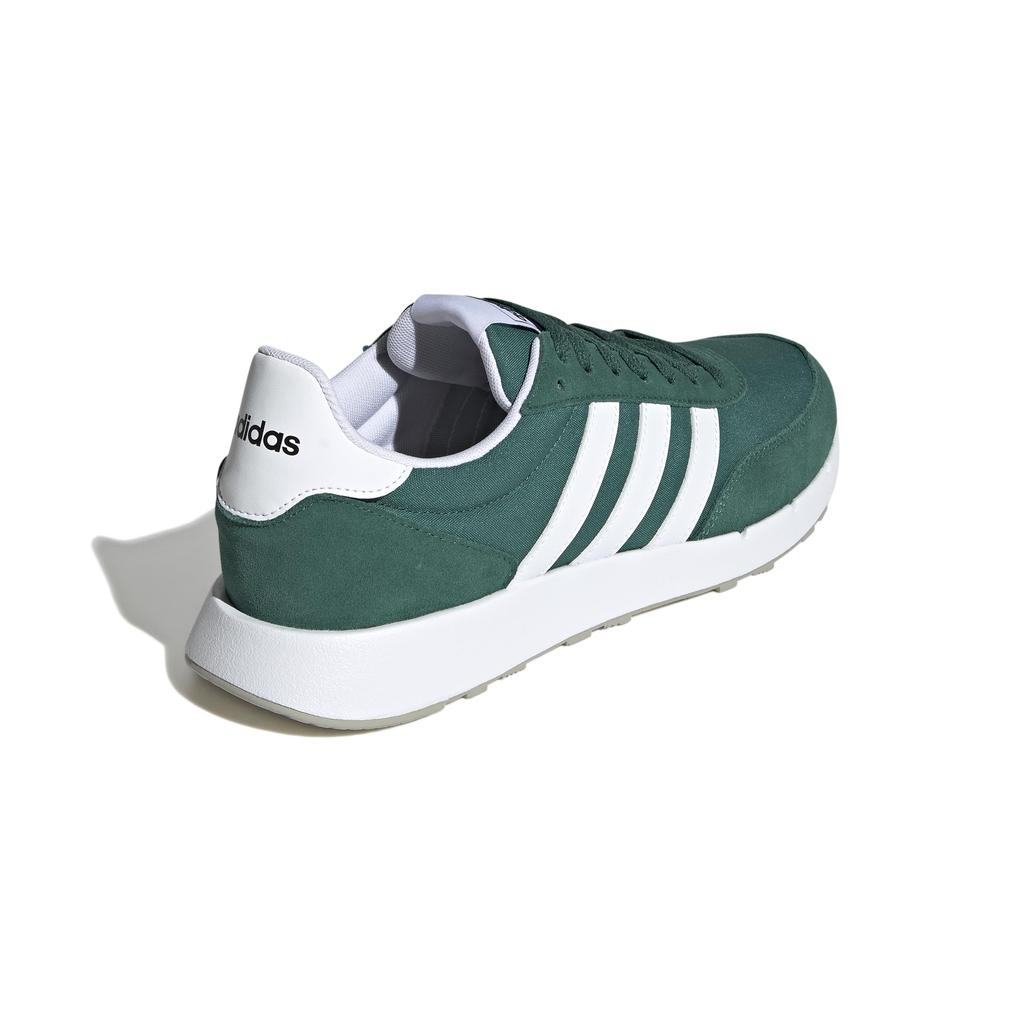 Adidas Run 60s College Gray cm 2.0 Men's Sneakers, Green/Footwear White/Metal (H00354), 30.0