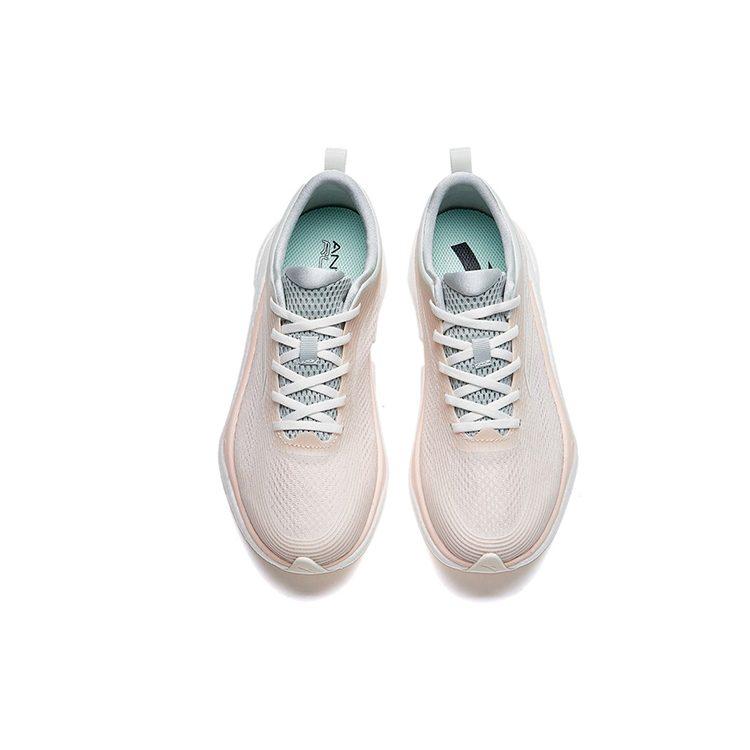 ANTA Four Generations Of Hydrogen Running Shoes Women's Low Top White Pale Pink/White Gray Green 122225541-6