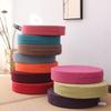 Thick Washable Japanese Zen Meditation Cushion - Round Tatami Linen Seat for Home and Balcony