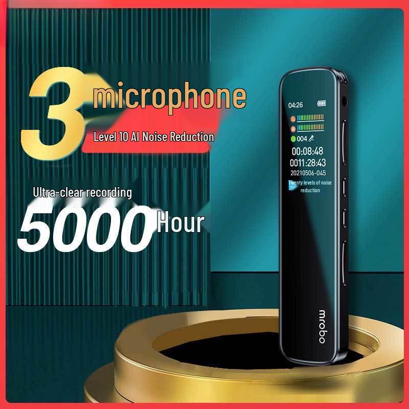 Voice Recorder for Students and Conferences - Transcribes Audio to Text