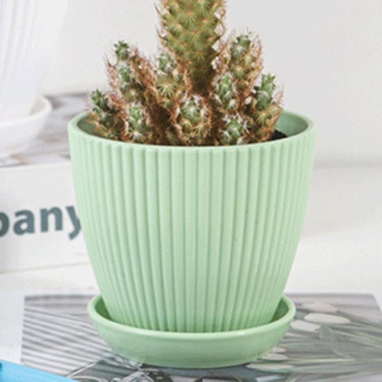 1 Set Plant Pot Strong Not Easily Deformed Fine Workmanship Modern Decorative Nursery Container Bonsai Accessories