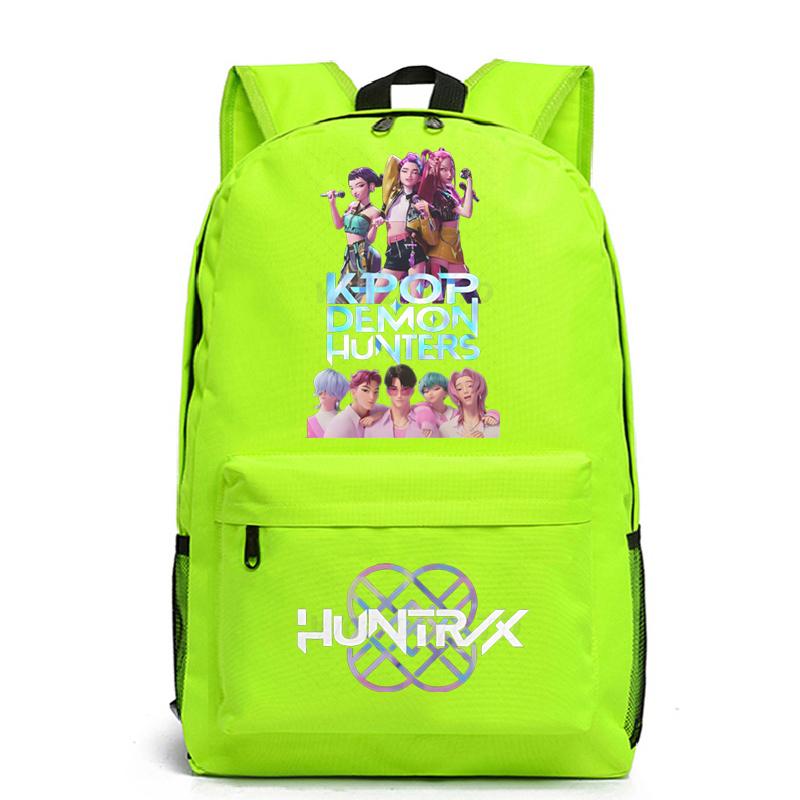 KPop Demon Hunters Backpacks Huntrix Girls Kids Mochila Boys Children Saja Boys Canvas Knapsack Students Cartoon Movie School Bags