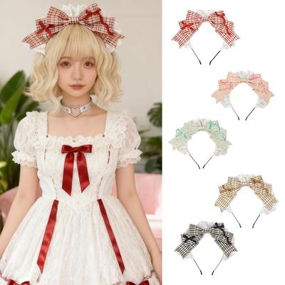 Diadema de Sirvienta con Lazo Accesorio para Peinar el Cabello para Mujer Niña Cosplay y Actividad Diaria Evento de Halloween Adorno para la Cabeza para Fotos