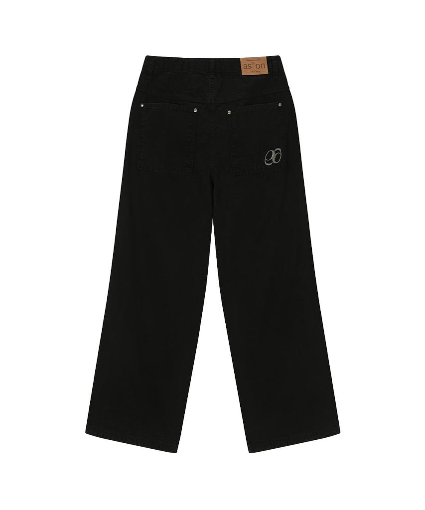 Aejeuon Nell Parachute Pants / Black