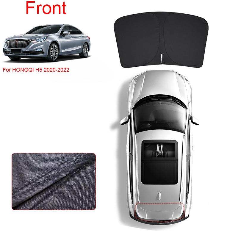 Car Black Windows Privacy Sunshade For HONGQI H5 2020-Present Auto Anti-UV Heat Insulation Protect Cover Interior Accessories