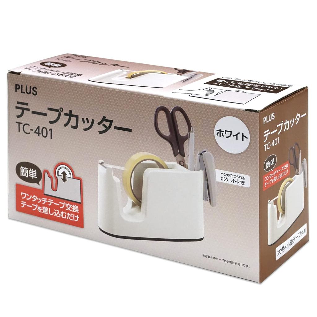 Plus Tape Easy Tape with Pen Cutter, Replacement, Holder, TC-401, White, 31-272