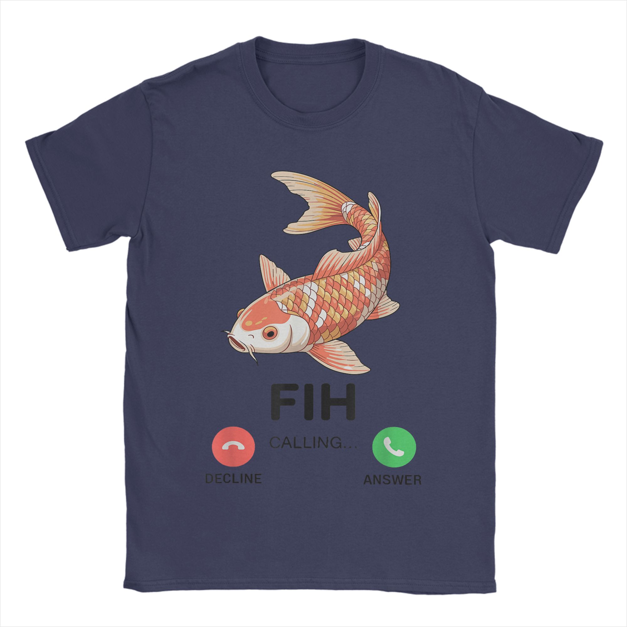 

Чоловічі Футболки З Написом Fish Calling Смішний Мем про Рибу З Помилкою Fih Бавовняні Топи Літні З Коротким Рукавом Футболка Футболка Великого Розміру 4XL